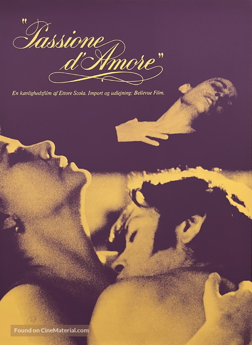 Passione d&#039;amore - Danish Movie Poster