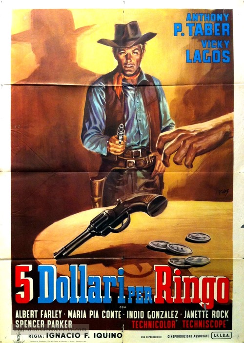 Cinque dollari per Ringo - Italian Movie Poster