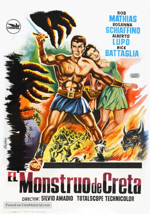 Teseo contro il minotauro - Spanish Movie Poster
