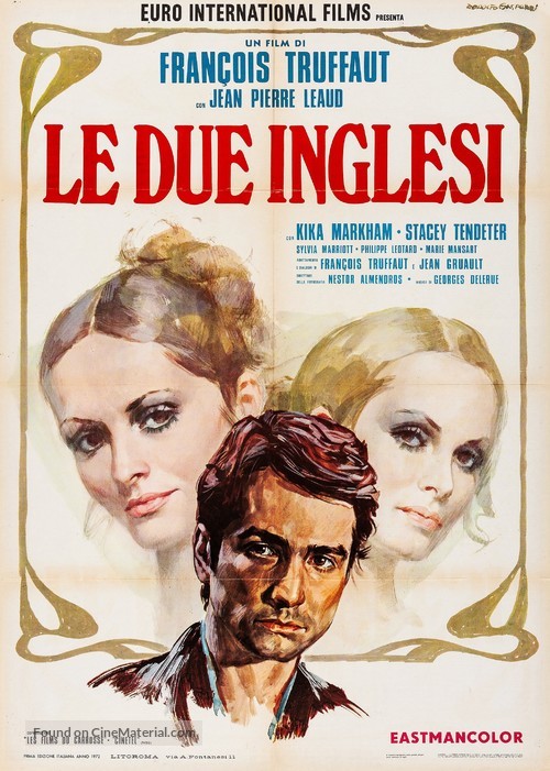 Les deux anglaises et le continent - Italian Movie Poster