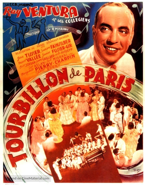 Tourbillon de Paris - Belgian Movie Poster