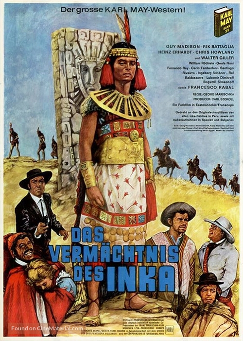 Das Verm&auml;chtnis des Inka - German Movie Poster