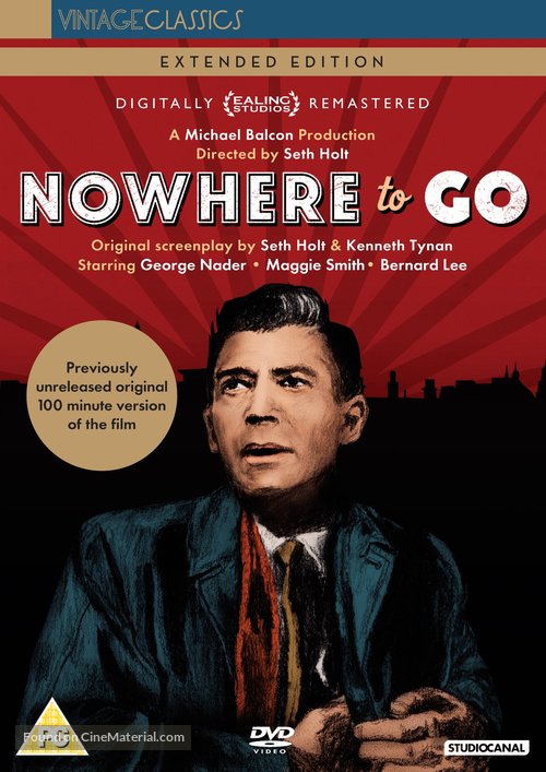 Nowhere to Go - British DVD movie cover