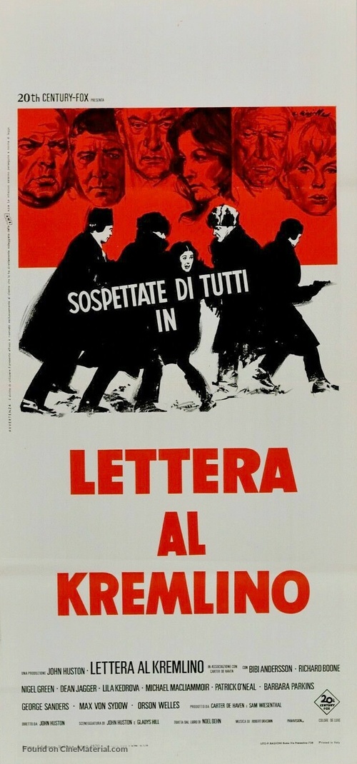 The Kremlin Letter - Italian Movie Poster