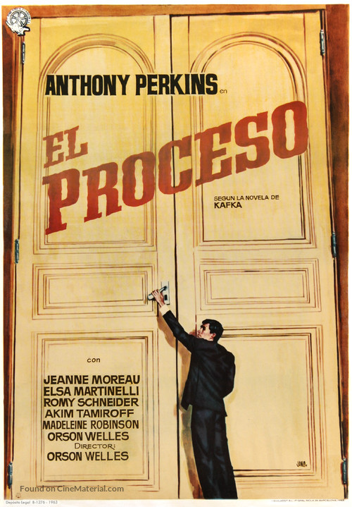 Le proc&egrave;s - Spanish Movie Poster