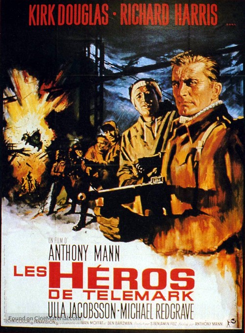 The Heroes of Telemark - French Movie Poster