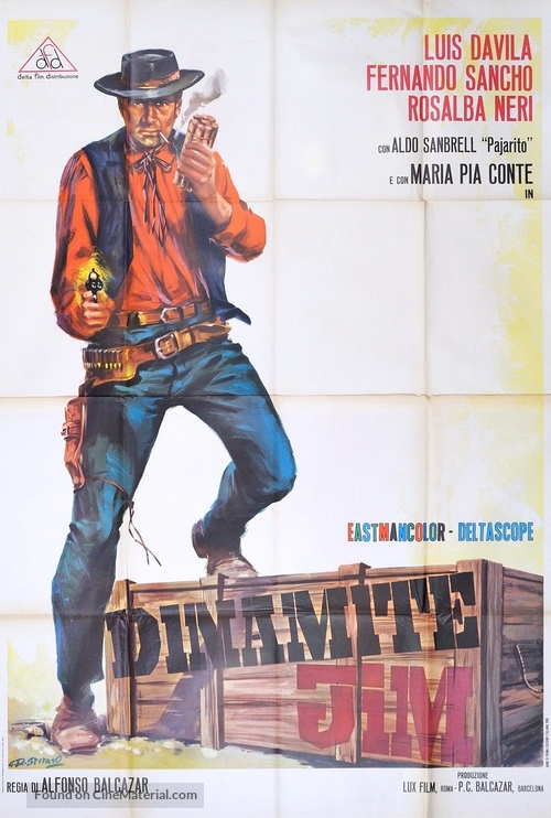 Dinamite Jim - Italian Movie Poster