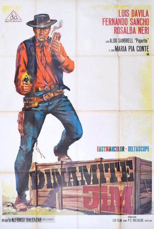 Dinamite Jim - Italian Movie Poster