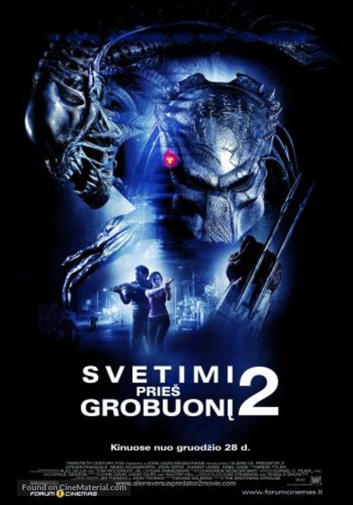 AVPR: Aliens vs Predator - Requiem - Lithuanian Movie Poster