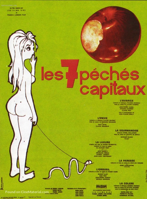 Les sept p&eacute;ch&eacute;s capitaux - French Movie Poster