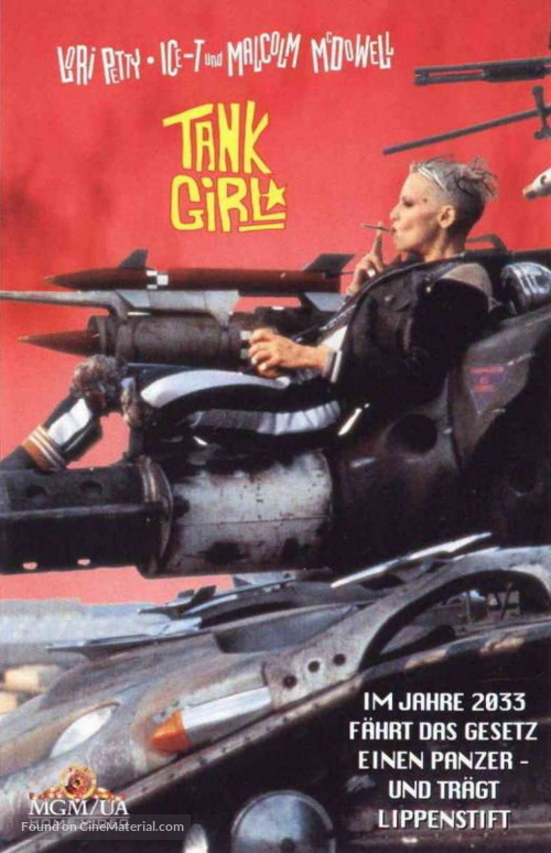 Tank Girl - German VHS movie cover