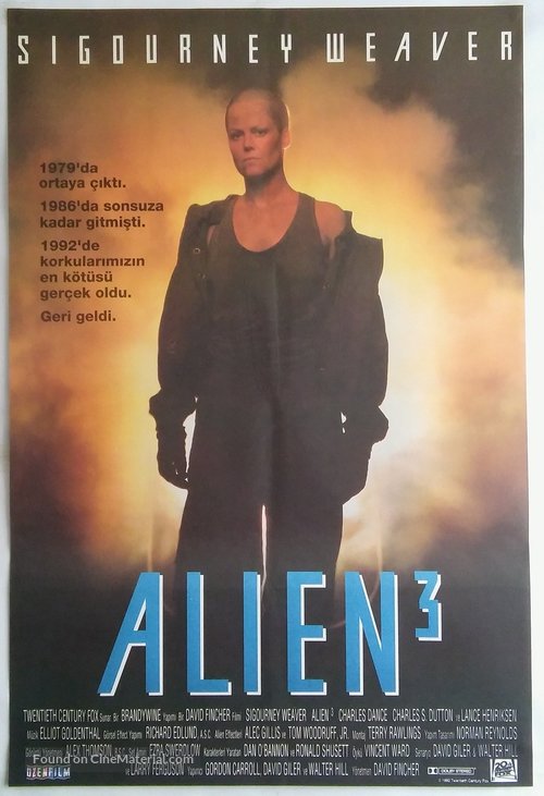 Alien 3 - Turkish Movie Poster