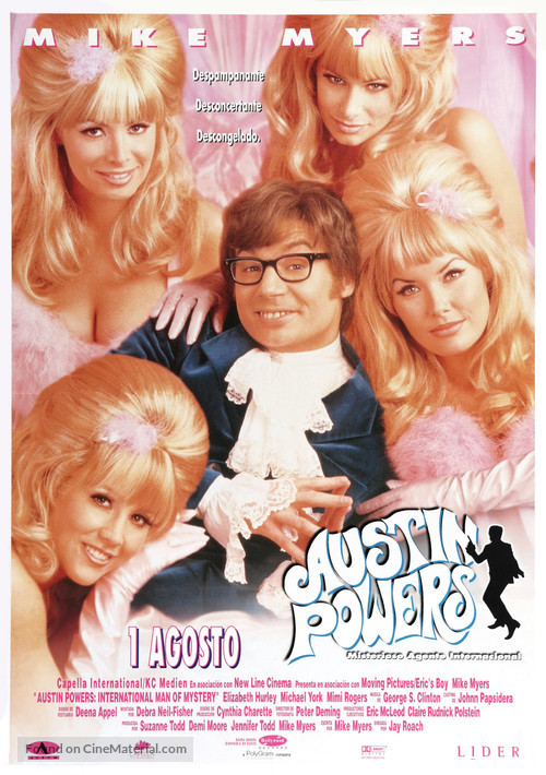 Austin Powers: International Man of Mystery - Spanish Movie Poster