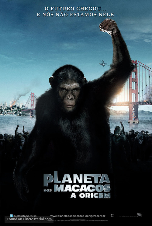 Rise of the Planet of the Apes - Brazilian Movie Poster