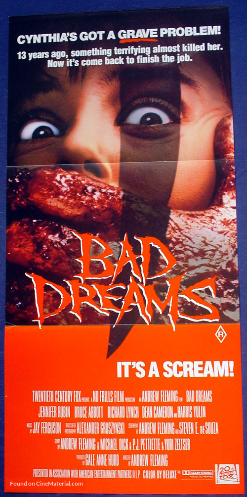 Bad Dreams - Australian Movie Poster