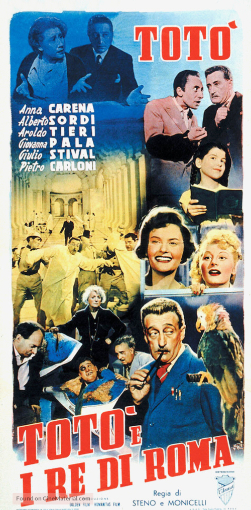 Tot&ograve; e i re di Roma - Italian Movie Poster