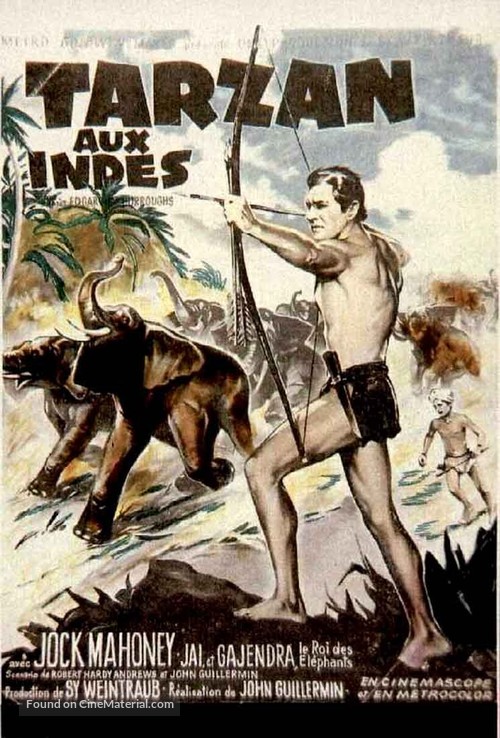 Tarzan Goes to India - French Movie Poster