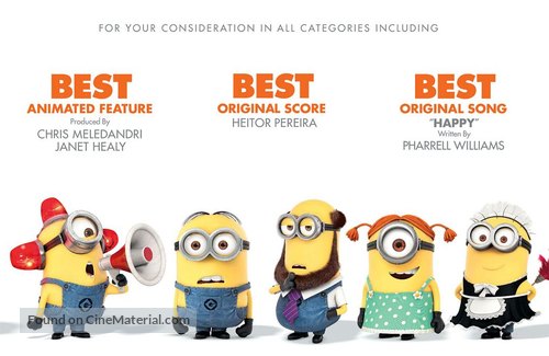 Despicable Me 2 - For your consideration movie poster