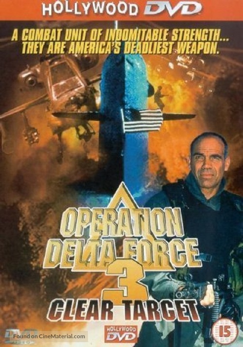 Operation Delta Force 3: Clear Target - British Movie Cover