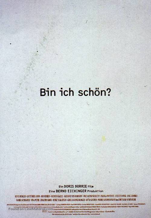 &iquest;Bin ich sch&ouml;n? - German Movie Poster