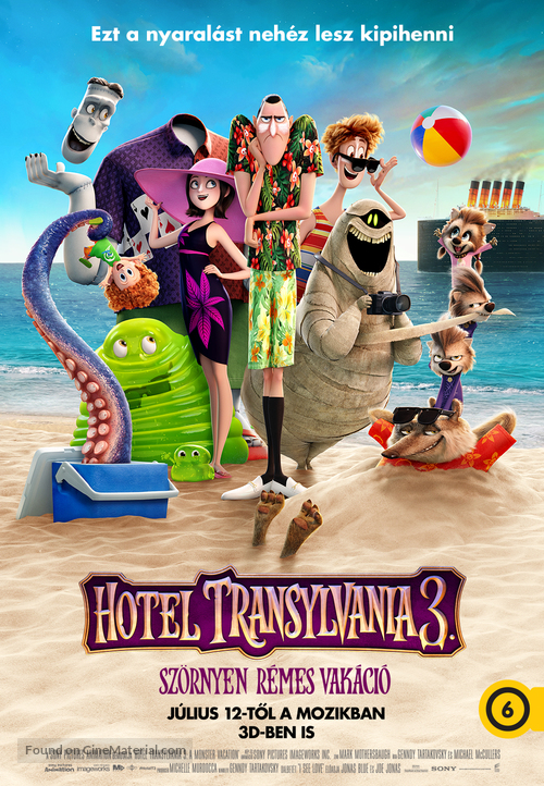 Hotel Transylvania 3: Summer Vacation - Hungarian Movie Poster
