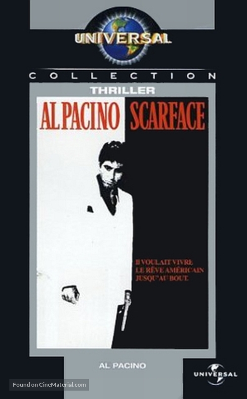 Scarface - French VHS movie cover