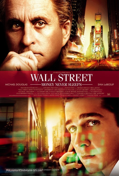 Wall Street: Money Never Sleeps - Theatrical movie poster