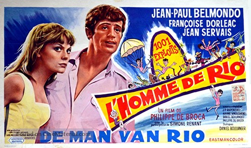 L&#039;homme de Rio - Belgian Movie Poster