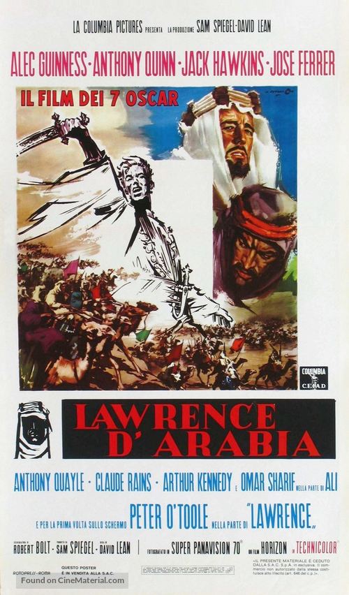 Lawrence of Arabia - Italian Movie Poster