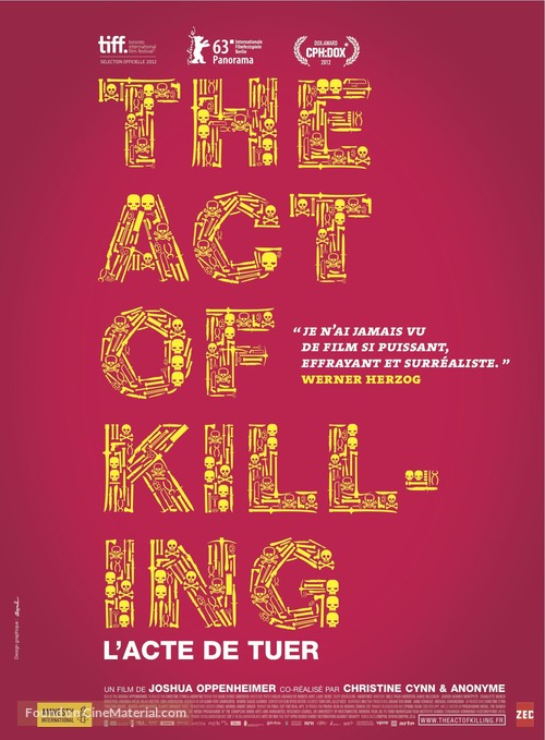 The Act of Killing - French Movie Poster