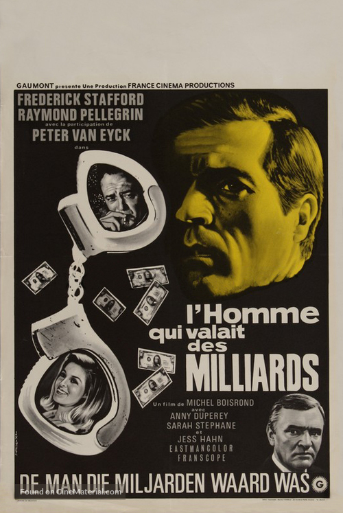 De Man die Miljoenen waard was - Belgian Movie Poster