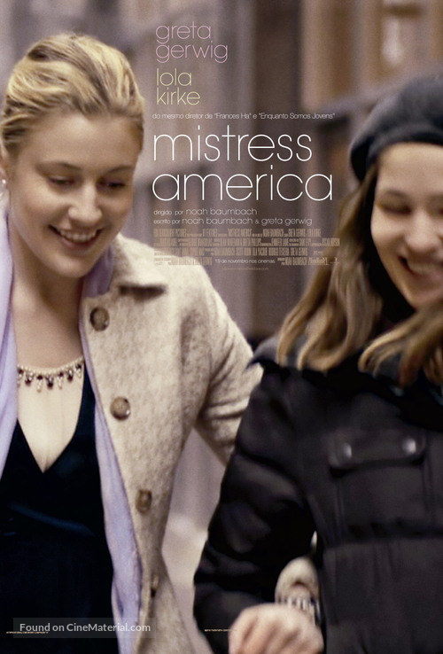 Mistress America - Brazilian Movie Poster