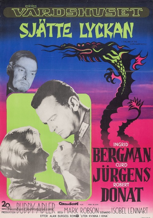 The Inn of the Sixth Happiness - Swedish Movie Poster
