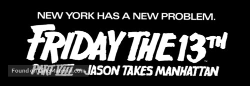 Friday the 13th Part VIII: Jason Takes Manhattan - Logo