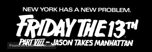 Friday the 13th Part VIII: Jason Takes Manhattan - Logo
