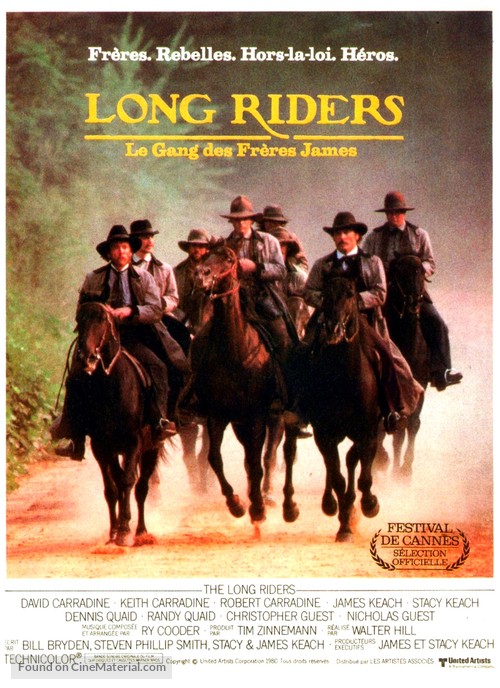 The Long Riders - French Movie Poster