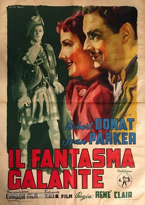 The Ghost Goes West - Italian Movie Poster