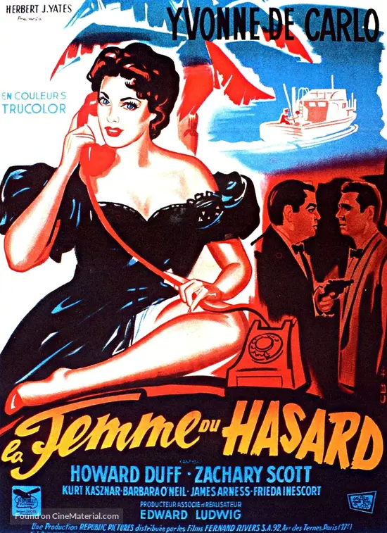 Flame of the Islands - French Movie Poster