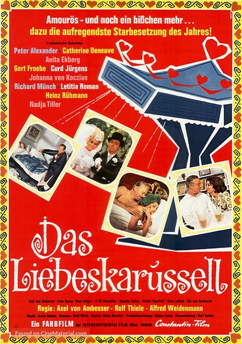 Das Liebeskarussell - German Movie Poster
