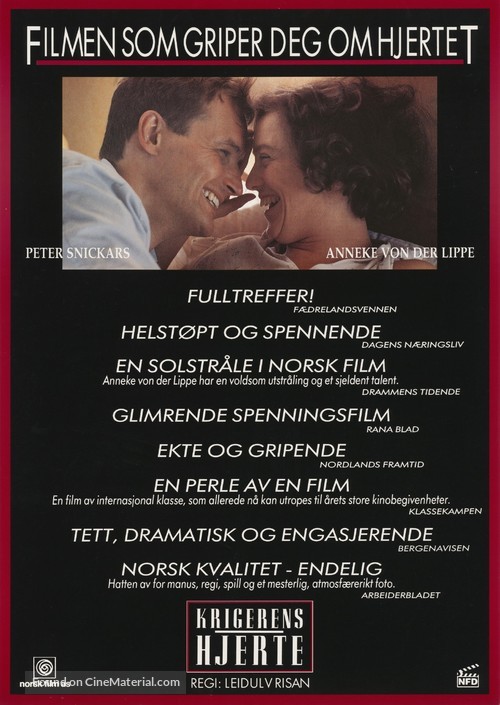 Krigerens hjerte - Norwegian Movie Poster