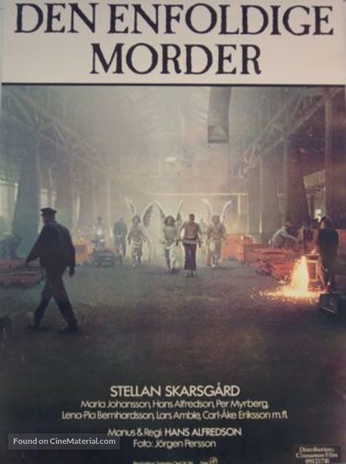 Enfaldige m&ouml;rdaren, Den - Danish Movie Poster