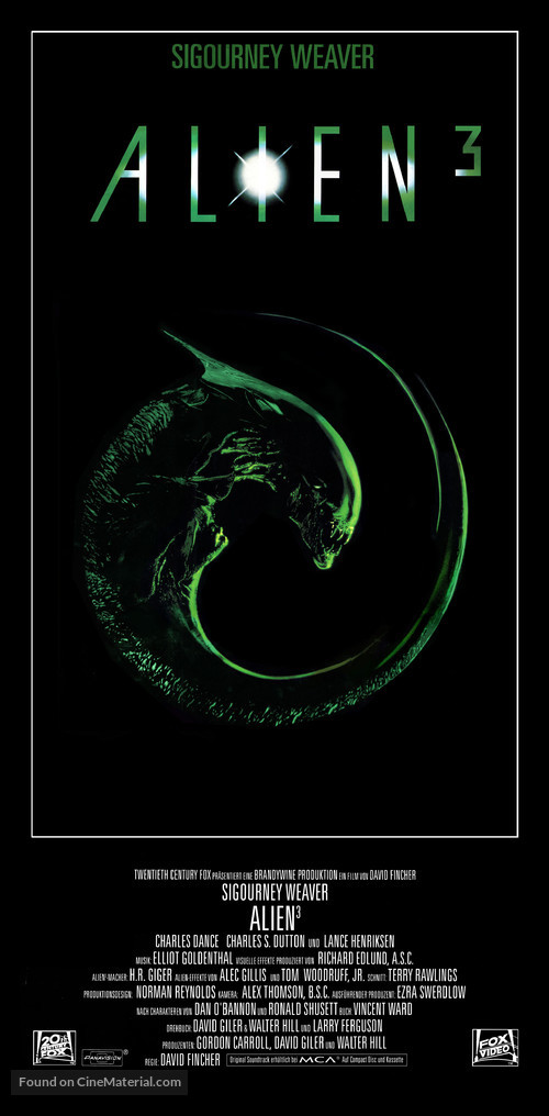 Alien 3 - German Movie Poster