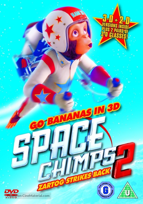 Space Chimps 2: Zartog Strikes Back - British DVD movie cover
