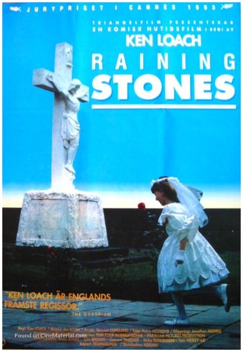 Raining Stones - Swedish Movie Poster
