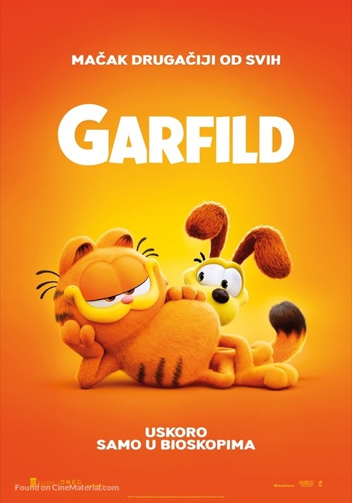 The Garfield Movie - Serbian Movie Poster