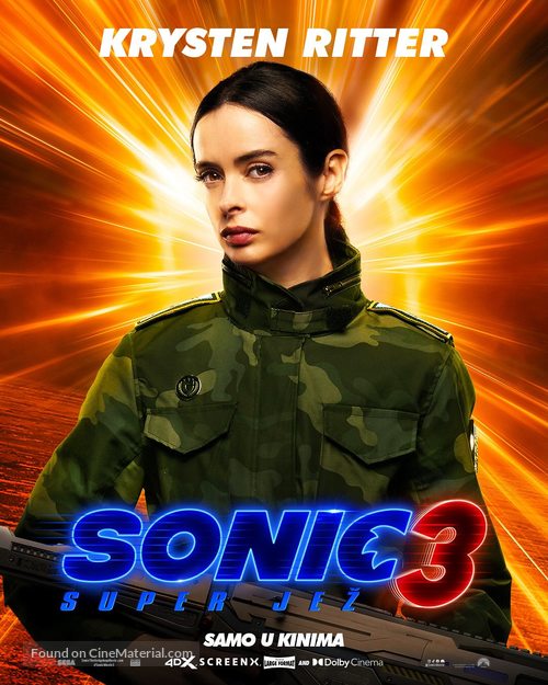 Sonic the Hedgehog 3 - Croatian Movie Poster