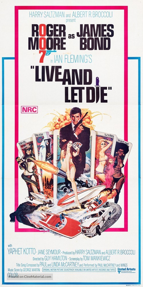 Live And Let Die - Australian Movie Poster
