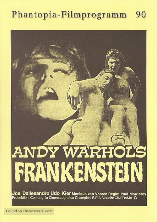 Flesh for Frankenstein - German poster