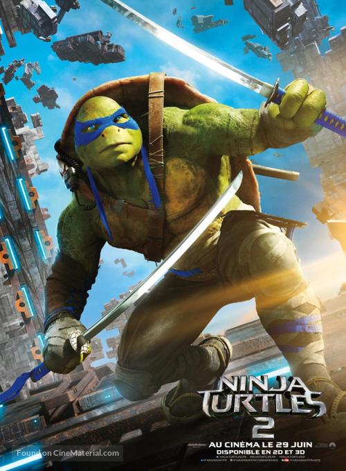 Teenage Mutant Ninja Turtles: Out of the Shadows - French Movie Poster