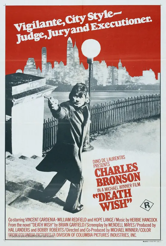 Death Wish - Australian Movie Poster Death Wish - Australian Movie Poster